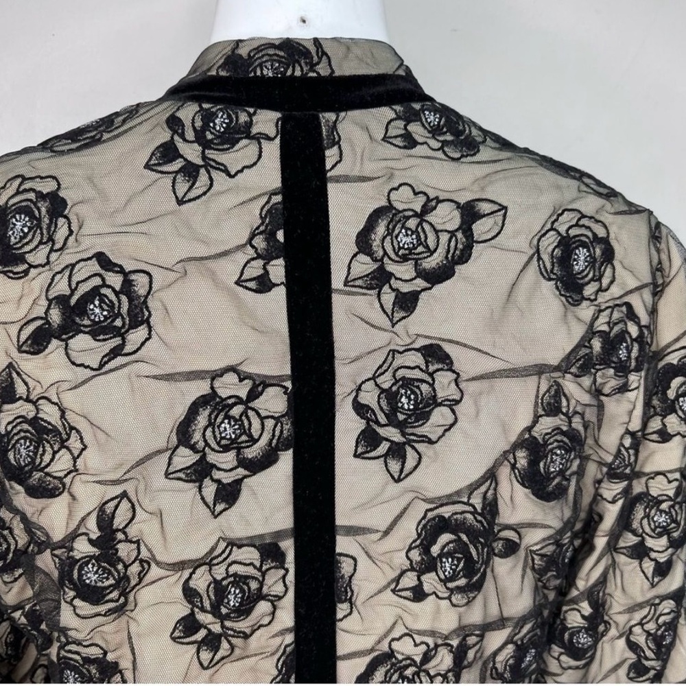 Joseph Ribkoff Rosette Zip Up Lightweight Jacket, Size 10 - Picture 7 of 13